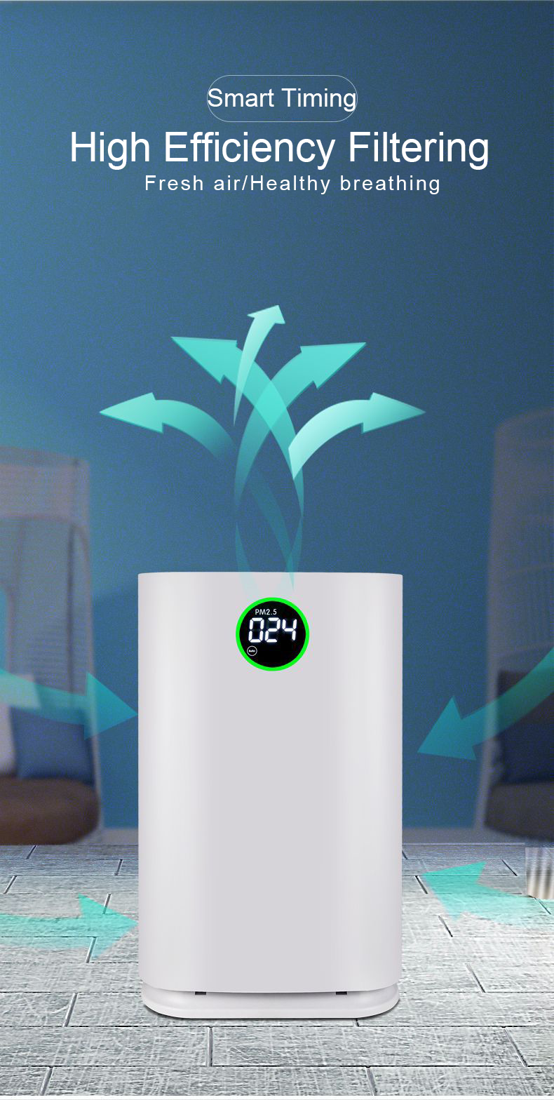Household Anion Humidification Air Purifier Smoke Removal UV Ozone Air Purifier