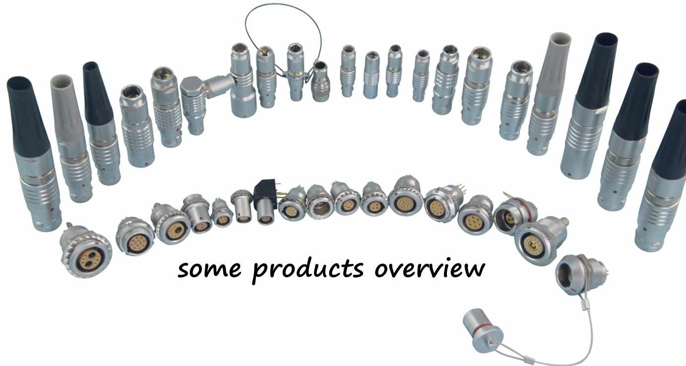 OD 5.0mm 8 Pin Circular Push Pull Connectors Panel Mount Socket