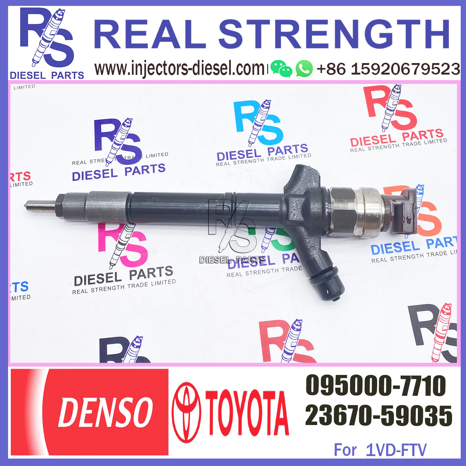 Original and New Common Rail Injector 095000-7710 0950007710 23670-51030 For toyota landcruiser 200 V8 1VD-FTV 4.5L 0950