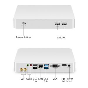 Intel Mini PC With Core Series Processor DDR3 RAM And White Aluminium Chassis