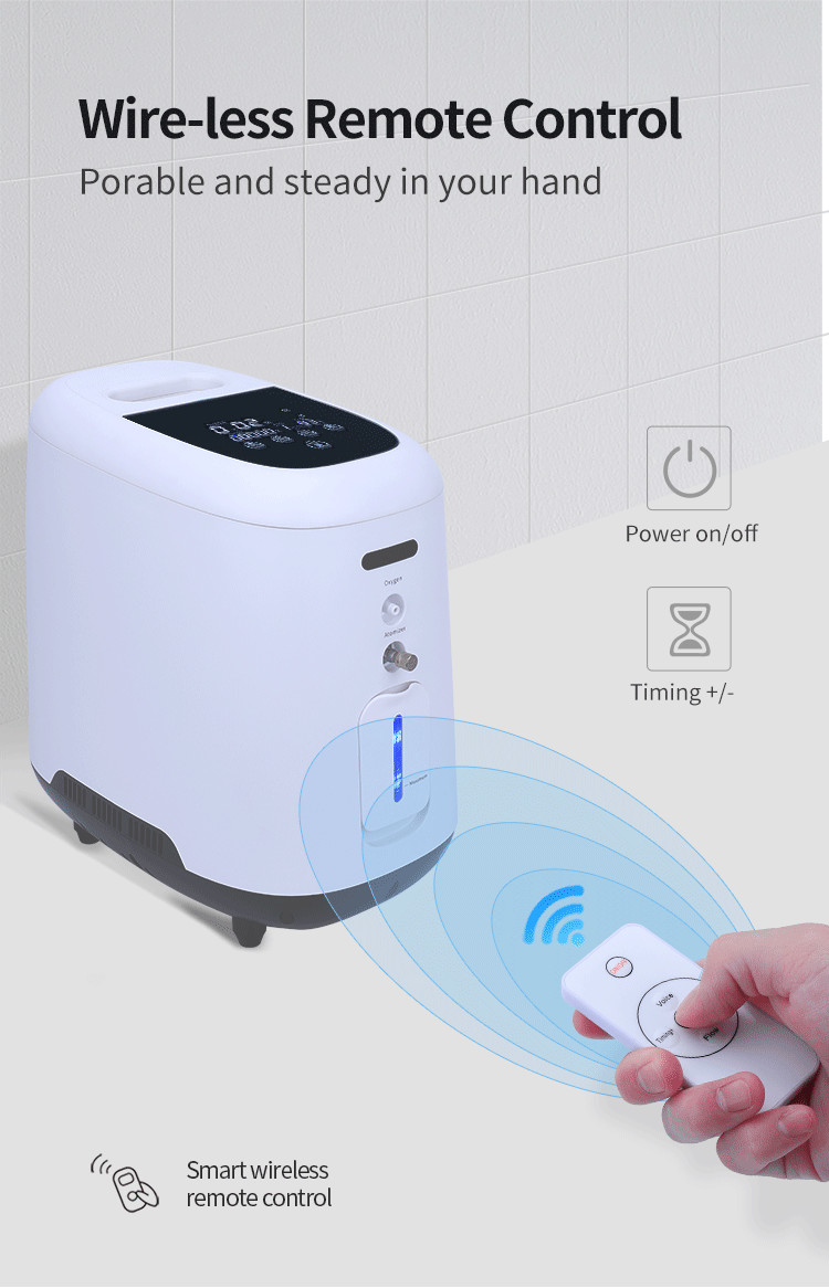 Home Medical Oxygen Concentrator 1 - 7L/Min Wireless Remote Control Oxygen Concentrator