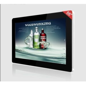 LED Backlight 19 Inch LCD Digital Signage Display Video Advertising With Split