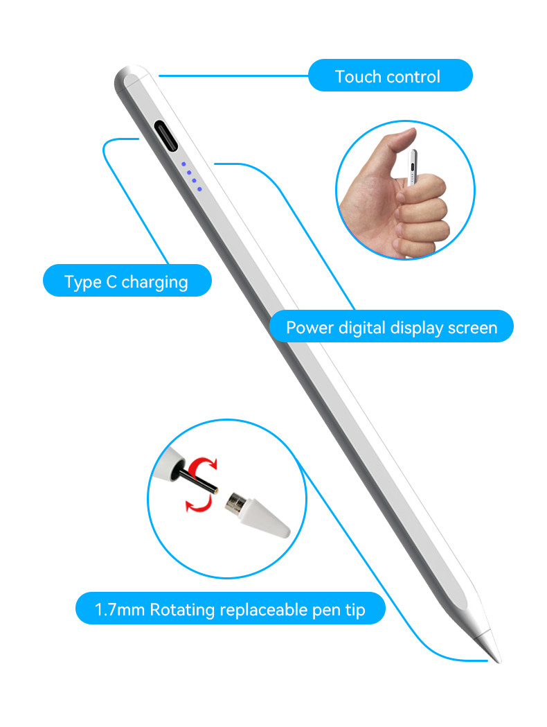 Active Universal Stylus Pen For Touch Screens Smartphones Tablets