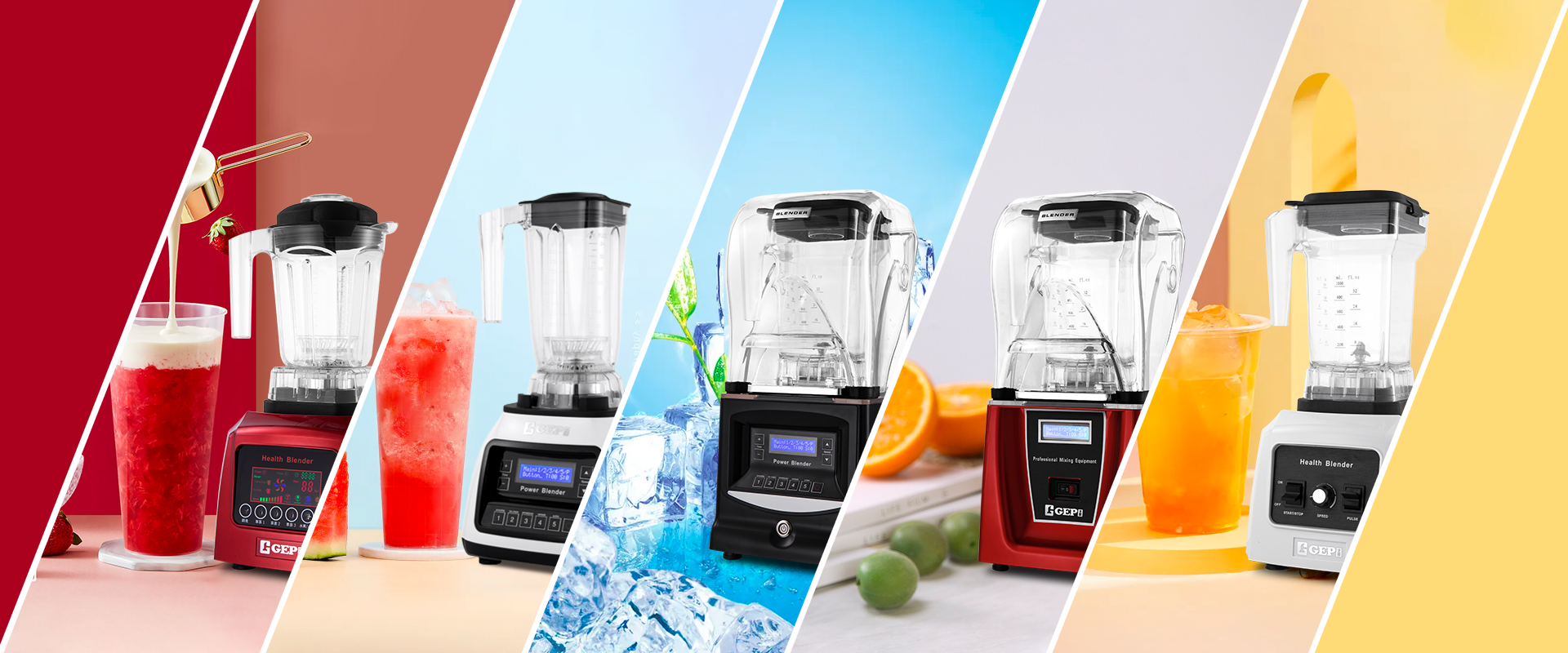 1.5L Capacity Low Noise Juicer Mixer Grinder 1800W Professional Commercial Blender