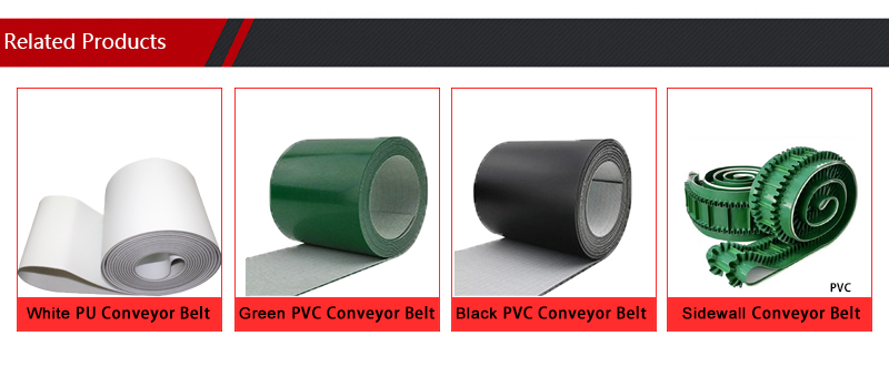 2.0mm Green Industrial Rough Surface PVC Conveyor Belt for High Flexibility