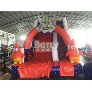 China Professional Spongebob Commercial Inflatable Slide Fireproof For Kids Playground on sale