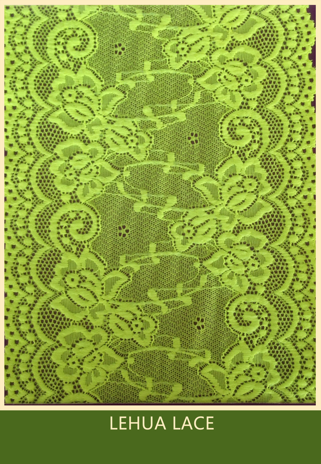 Hot Selling and nice quality Nylon Spandex Stretchy Brazil Lace from China