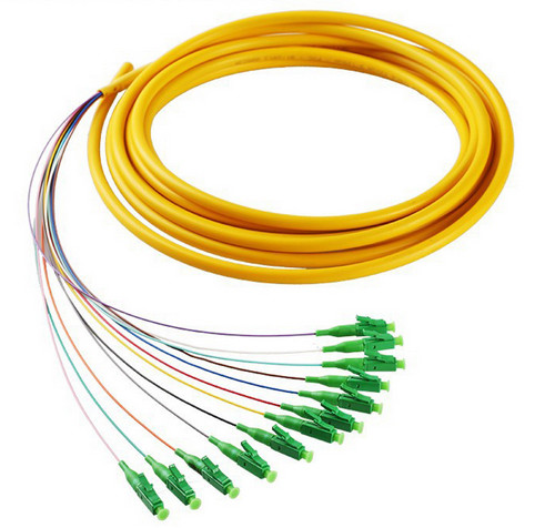 white color RoHS ISO LSZH/Low Insertion Loss and High Return Loss FC APC 0.9mm Fiber Optic Pigtail