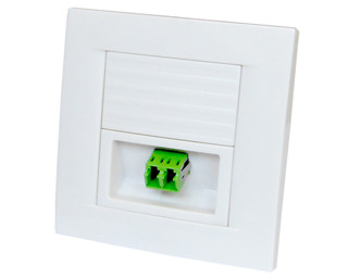 86 Type Multifunctional Fiber Optic Junction Box Network Face Plate For SC/LC And RJ45 Connectors