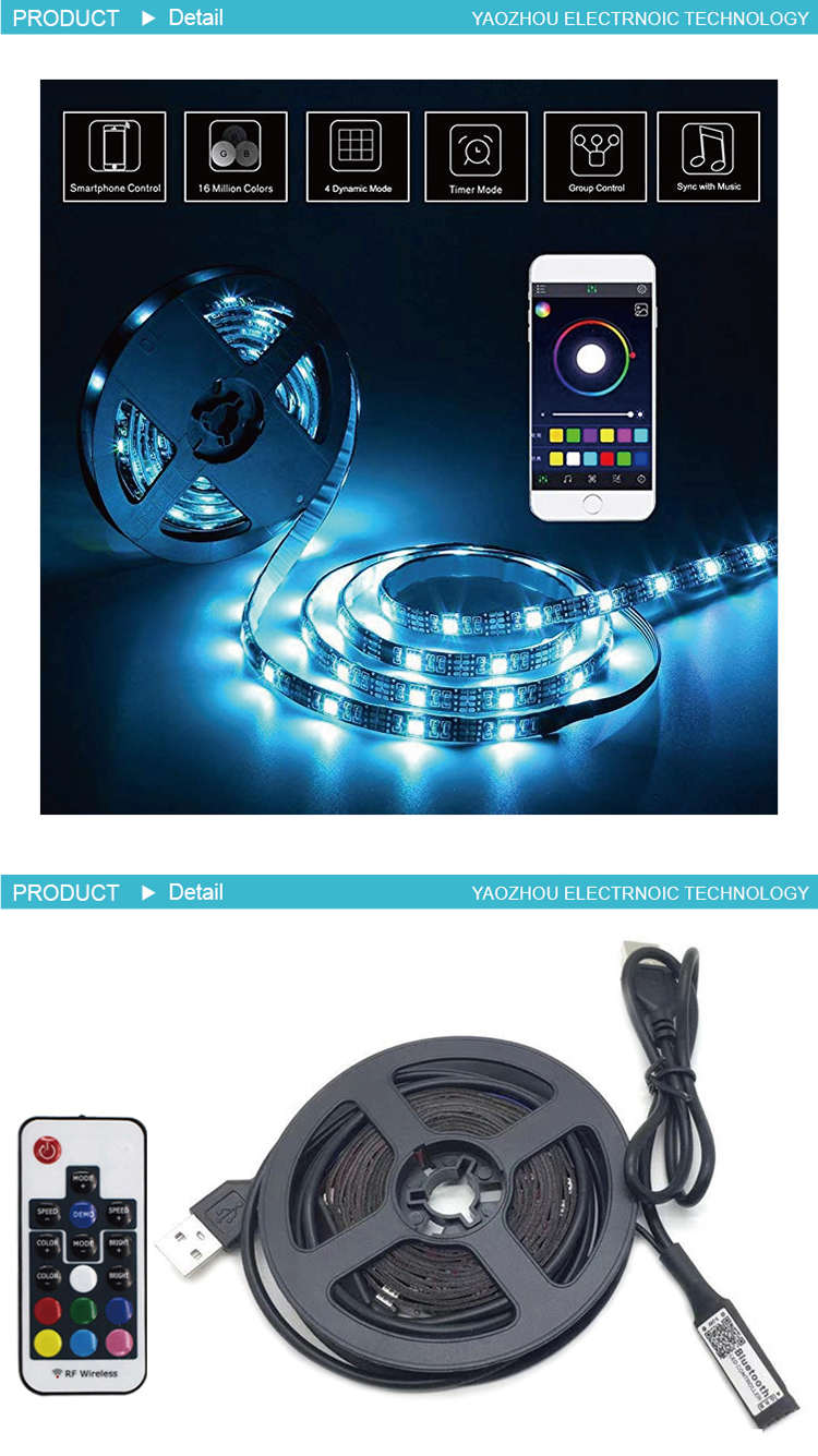 Waterproof 12V Self Adhesive LED Strip Wifi White Backlight Led Strip