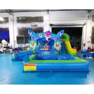  ROHS Jumping Inflatable Bouncer Slide Pool For Festival Activity Manufactures