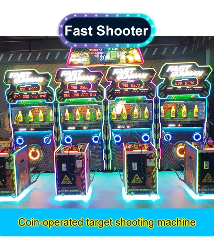 Coin Operated Fast Shooter Latest Fast Gunman Shooting Video Game Machine For Sale