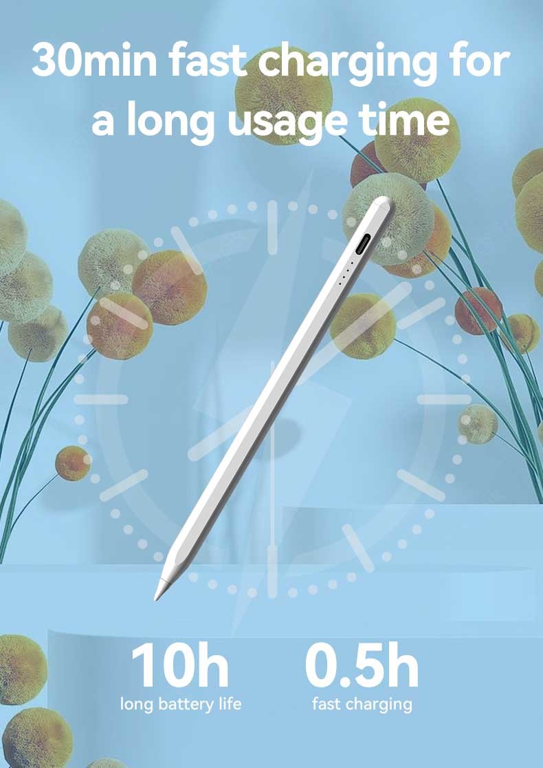 Palm Rejection Active Stylus Pencil Magnetic Wireless Charging For Ipad