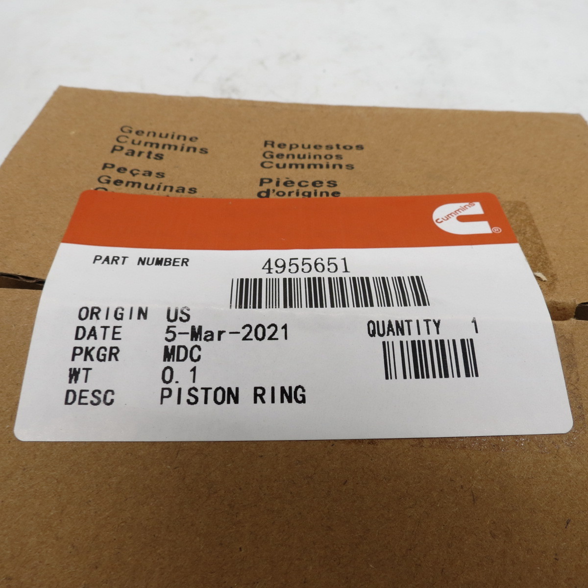 6L Integral Piston Ring 4955651