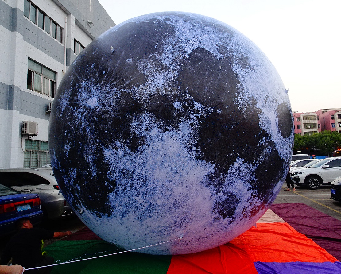 Factory Price Decoration Giant Advertising Inflatable Moon Model Large Inflatable Moon Balloon With Led Light