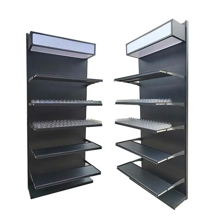 Supermarket Shelf Best Quality Fashion shelves for retail store gondola wall-to-wall shelves light duty metallic