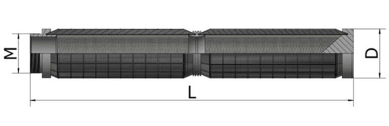 Stainless steel pleated cartridge type 12 specification diagram