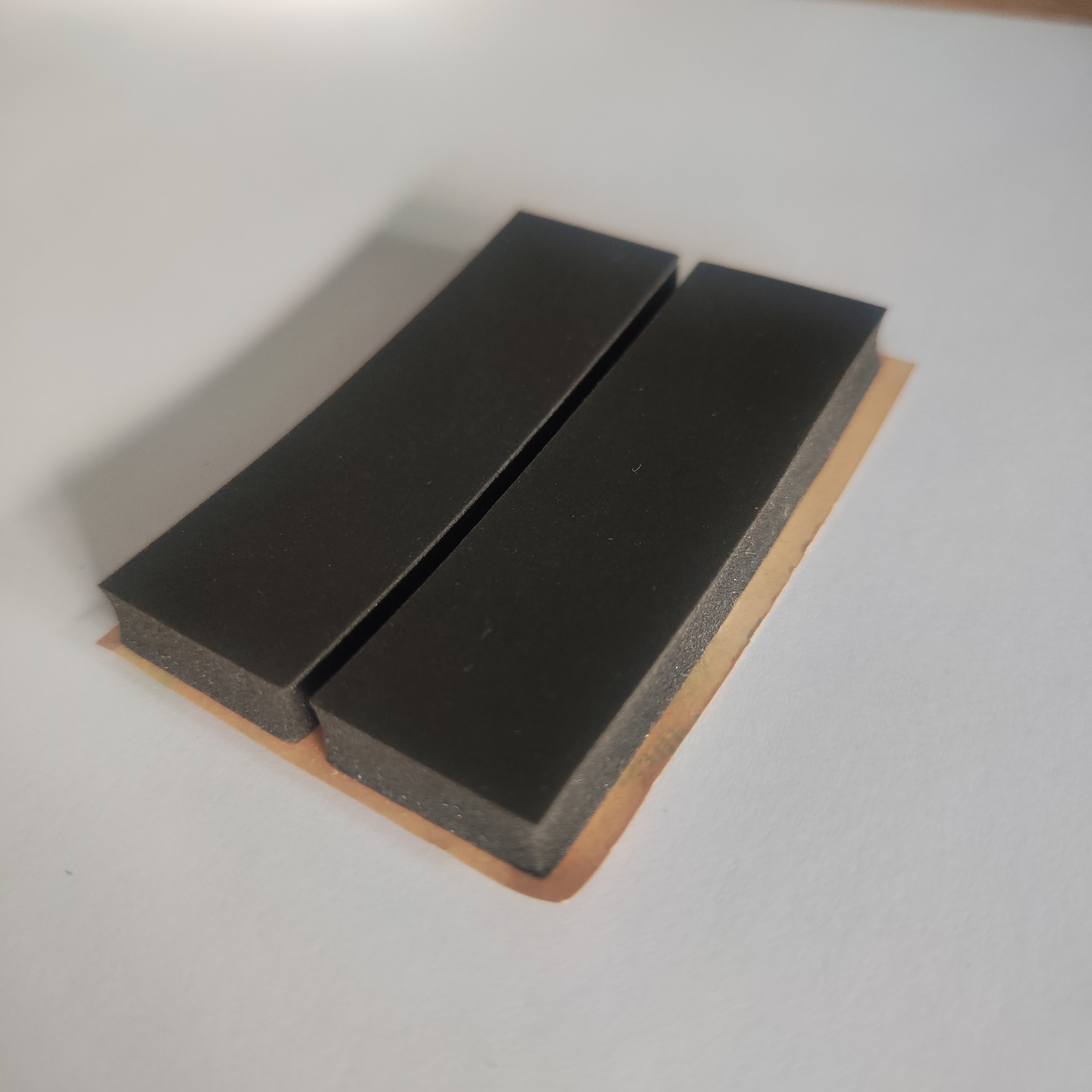 Black INOAC poron Foam LE-20 High Rebound 6.0mm Rubber Backed Foam