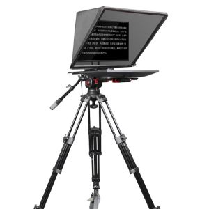 24 inch Studio Teleprompter with 300 Nit Monitor Brightness and Wire Remote
