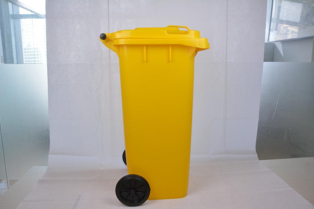 96 gallon large volume trash can plastic waste bin for management