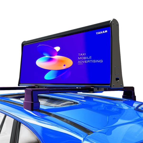 Front Access Taxi Roof LED Display Outdoor Full Color Car Roof Top Advertising