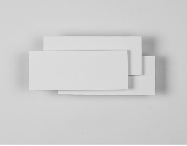 Modern Creative square wall lamp living room staircase bedroom bedside Black/white wall light(WH-OR-259)
