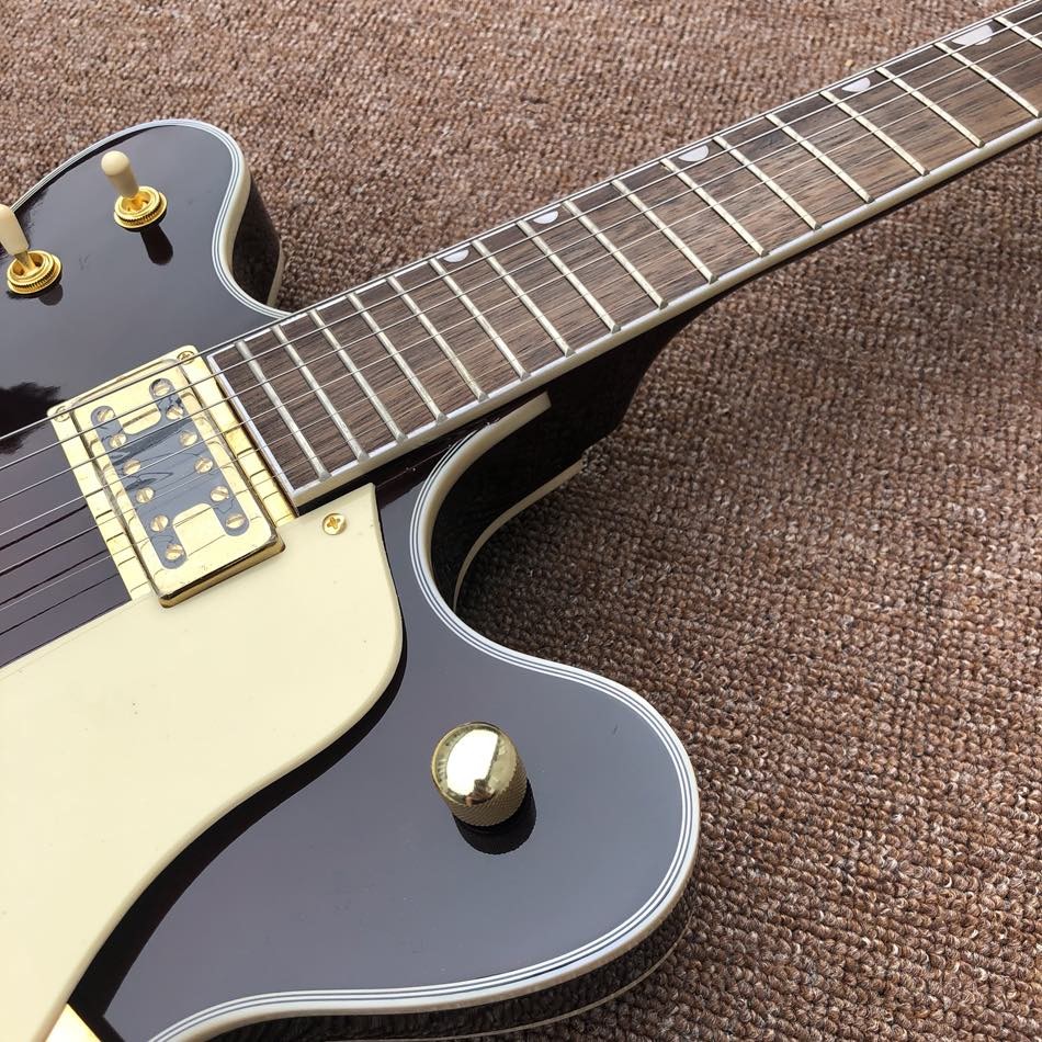 Custom Grand Double Convex Surface Electric Guitar Big Tremolo Rosewood Fingerboard in Wine Red