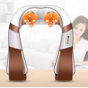Electronic Vibration Tapping Shiatsu Neck And Shoulder Massager With Heat
