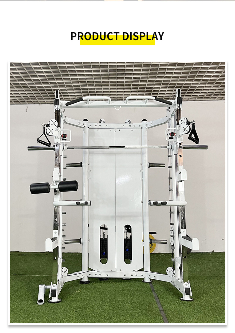 Multifunctional All-in-One Trainer Smith Machine Squat Rack