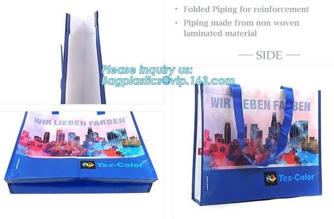 Wholesale factory custom fashion laminated non woven bag, Shopping printing fabric insulated foldable bag, custom pp non