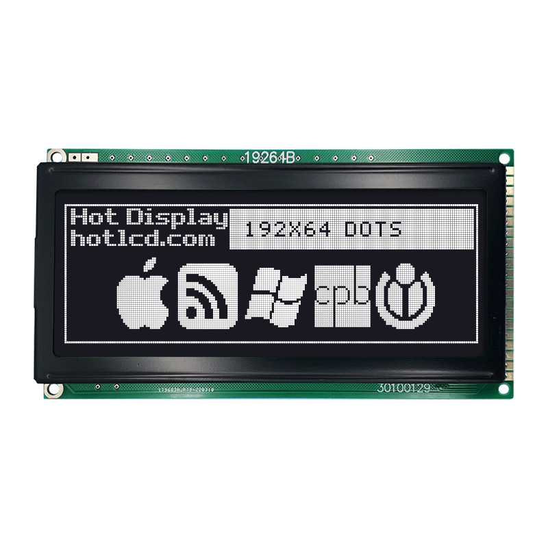 192X64 KS0108 Graphic LCD Module Display With White Backlight HTM19264B