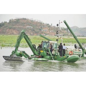  3000m2/H 0.8m Amphibious Dredger Swamp Buggy Excavator Manufactures