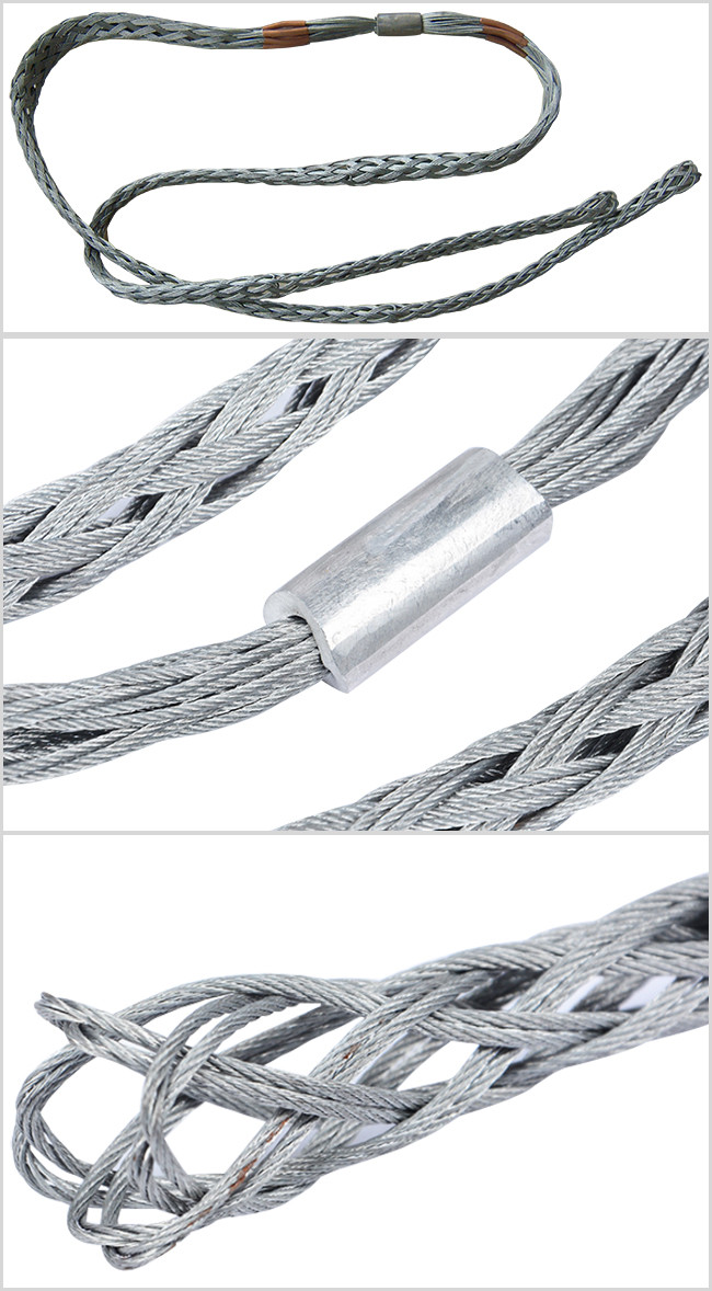 Power Line Construction Tools Double Head Type Mesh Sock Joints Cable Sleeve Connector