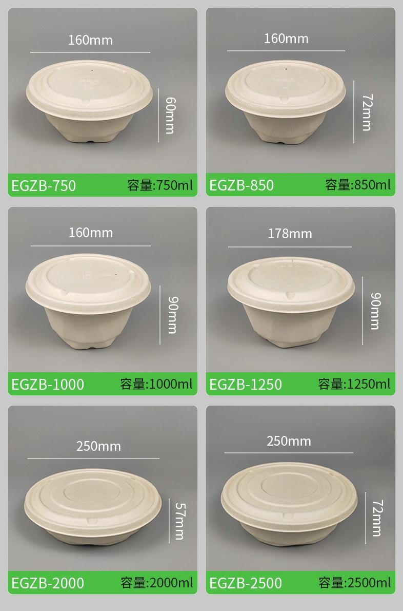 160*51mm 650ml Biodegradable Takeaway Boxes Matt Lamination