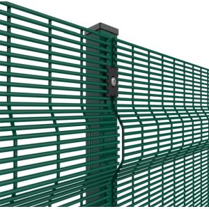 Customized PVC Coated Welded Wire Mesh 12.7 X 76.2mm 4.0mm High Security Fence