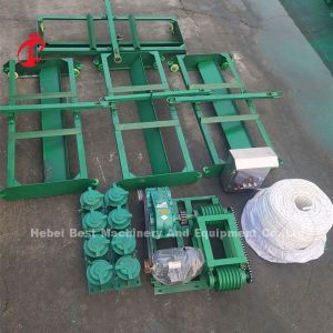 3 Scrapers Chicken Waste Processing Machine , Chicken Manure Scraper 8 Wheels