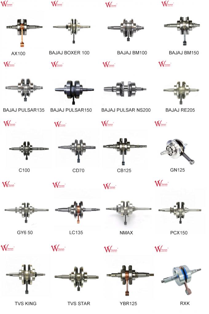 Spare Parts Wheeler Motorcycle Engine Crankshaft TVS KING Three  93.5MM 1