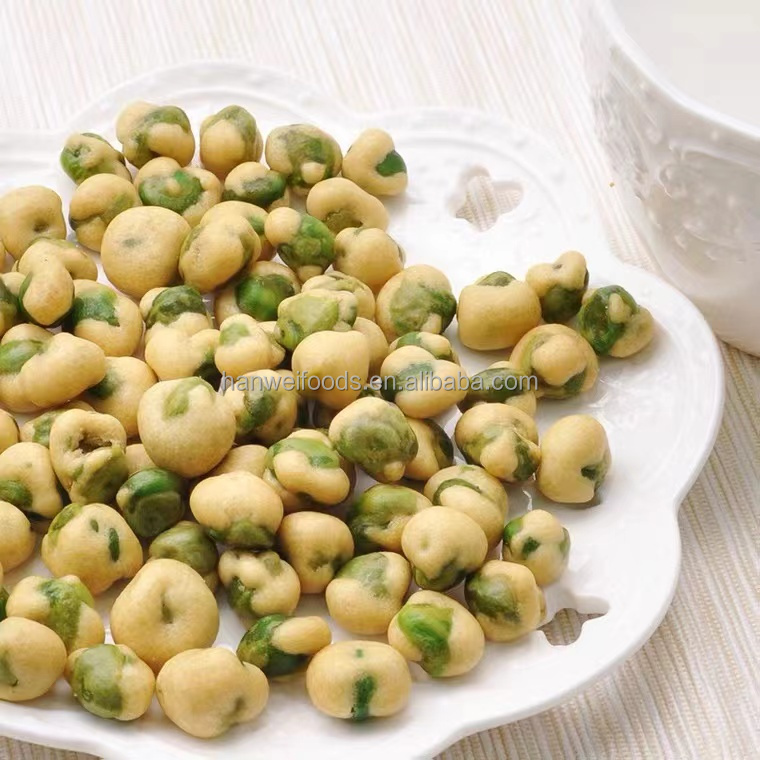 Wholesale Price OEM Snacks Salty Green Pea for Bar Wedding Delicious Coated Green Peas