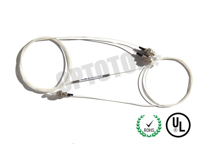 FC UPC 2 mm Single Mode WDM 1310 / 1550nm 1 X 2 For Telecom , UL ISO Approved