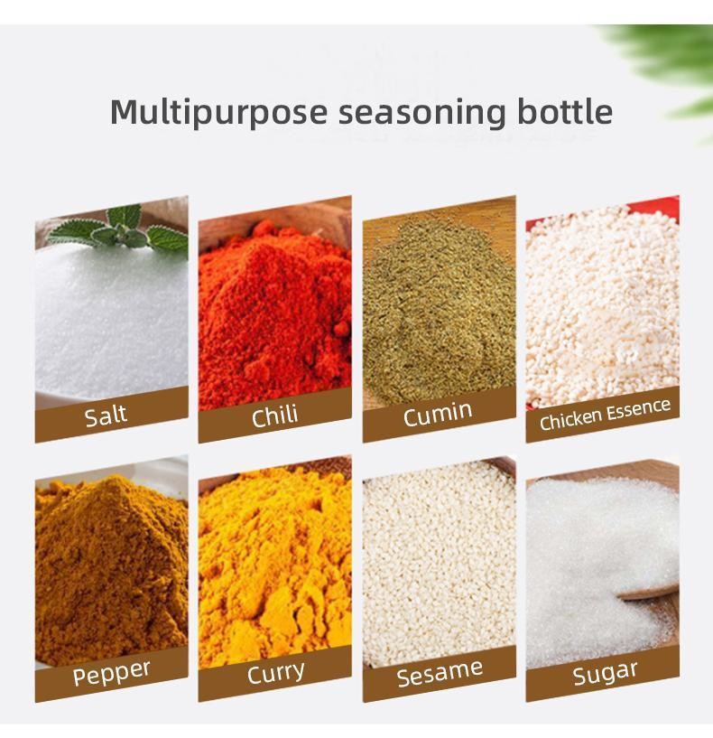 Empty Clear Plastic Spice Bottles 100Ml 250Ml PET Salt Shaker Seasoning Jars Bulk