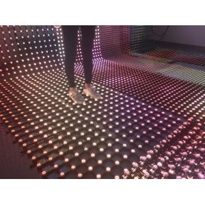 Indoor Ceiling Flexible LED Display Mesh Lights Screen 140°/110° Viewing Angle