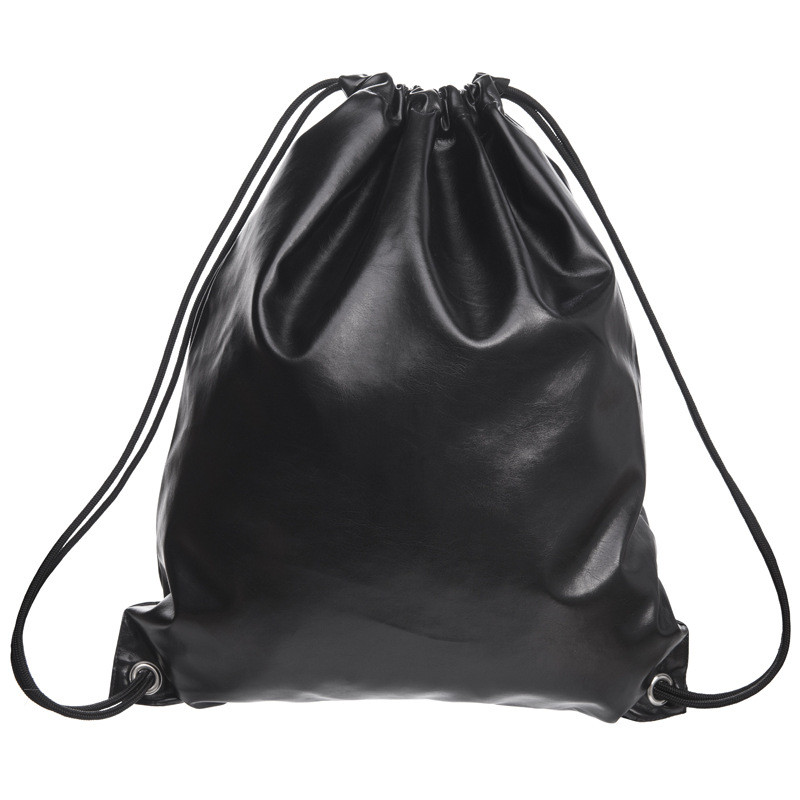Custom PU Leather Drawstring Bags Headset Waterproof Storage String Bag