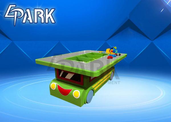 Quality Indoor Commercial Children Amusement Game Machines Cartoon Bus Kids DIY Block Table for sale