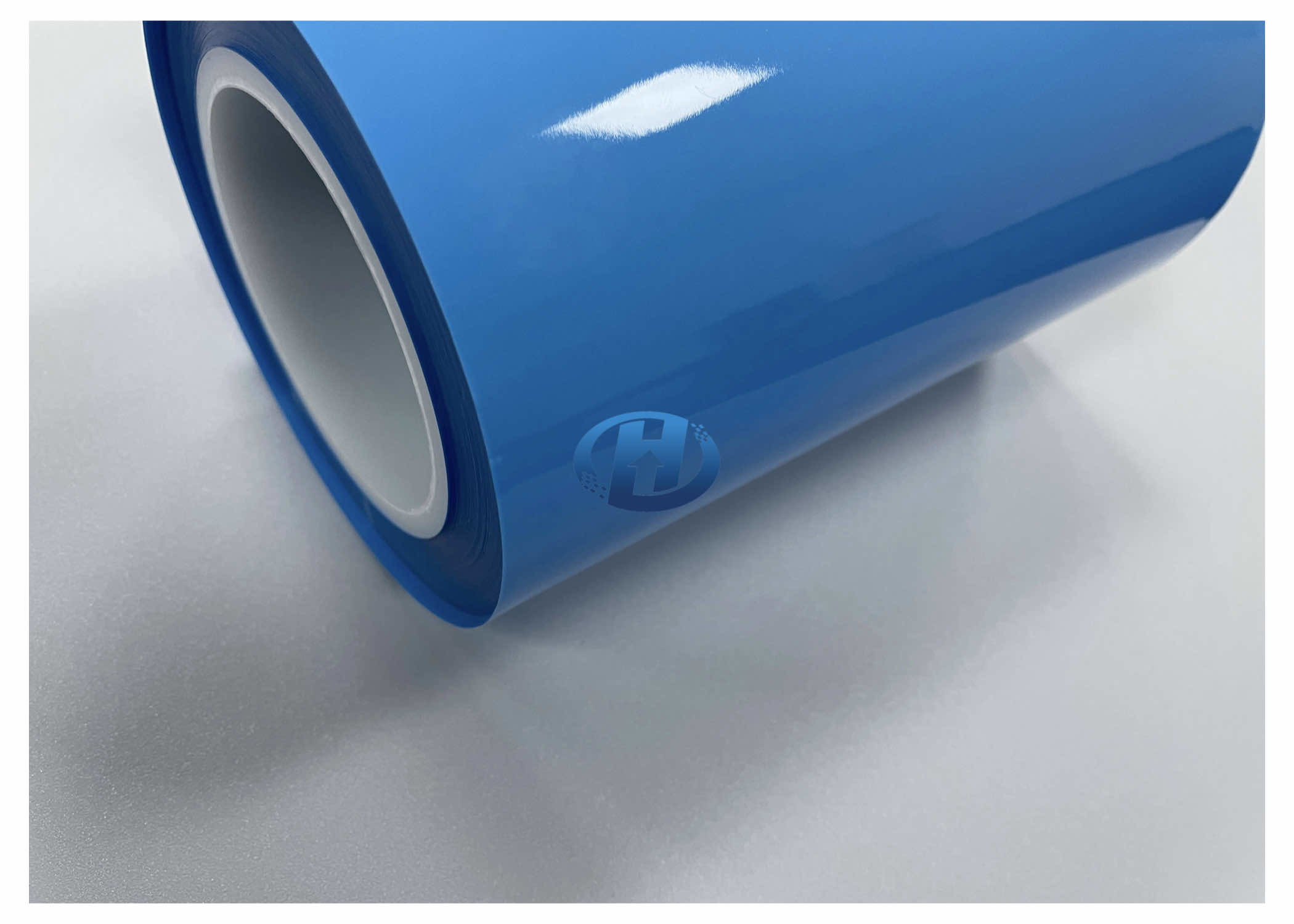 120 μm Blue HDPE Film, UV Cured Silicone Coating Film Without Silicone Transfer No Residuals