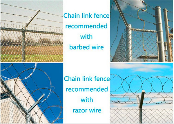 Galvanized Chain Link Fence / PVC Coated Chain Link Fence