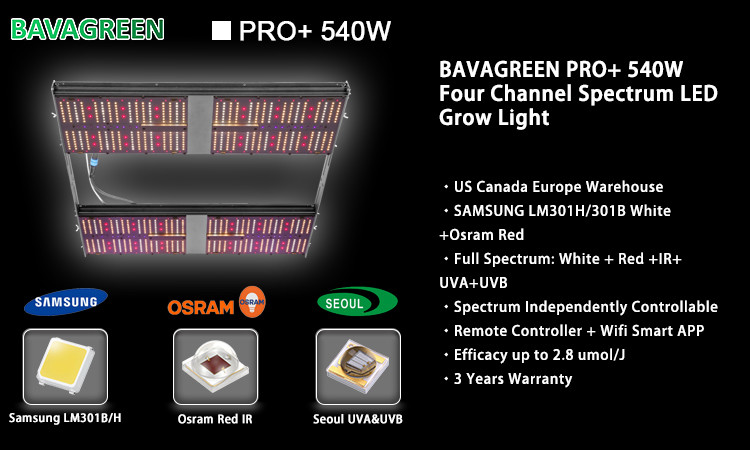 Dimming LM301H Quantum Board Full Spectrum 540W 4x4 LED Grow Light