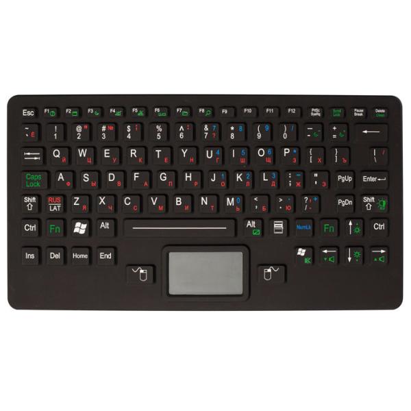 China 94 Keys IP67 Ruggedized Backlit Silicone Industrial Keyboard With Touchpad Matrix FPC Flex Cable on sale China 94 Keys IP67 Ruggedized Backlit Silicone Industrial Keyboard With Touchpad Matrix FPC Flex Cable on sale