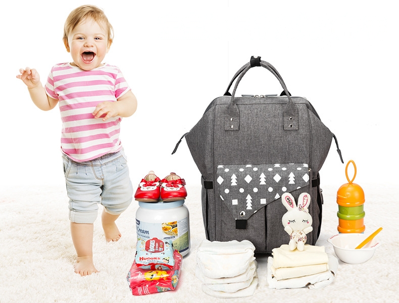 Fashion Waterproof Diaper Bags Mummy Maternity Nappy Changing Bag Large Capacity Travel Backpack drop shipping for Mom&Dad