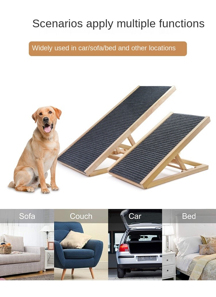40cm 70cm Dog Car Steps Ramp Two Gear Scratch Resistant