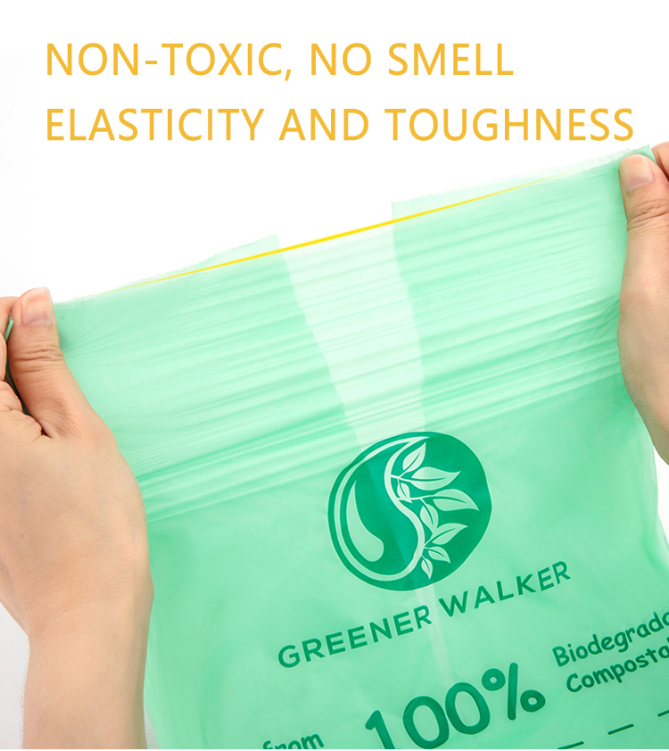 Wholesale Manufacturing 100% Biodegradable Compostable Hospital Kitchen Garbage Bin Raw Material Bio Plastic Trash Bags